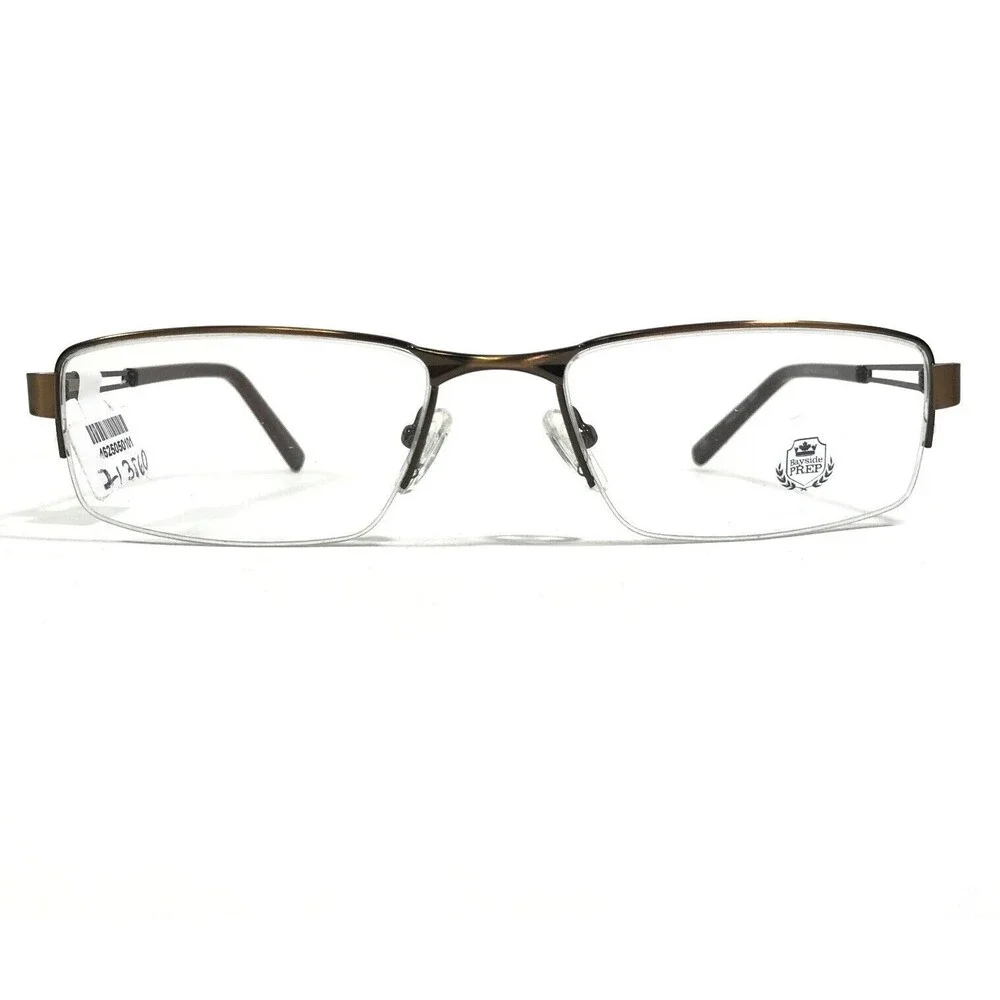 Bayside Prep SJ/BP 06 COL 10 Eyeglasses Frames Brown Rectangular 54-19-135